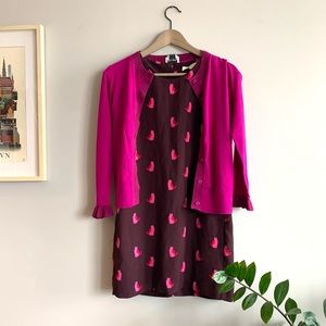 LOFT petite adorable cats shift dress